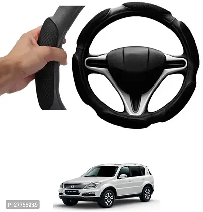 Car Steering Cover Black 6G Skidproof For Mahindra Rexton