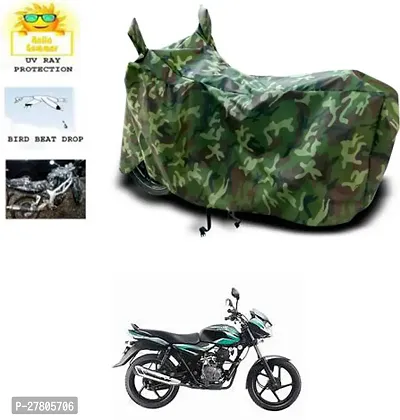 Designer Bike Body Cover Jungle Green For Bajaj Discover 100 Dts-I