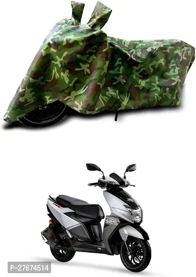 Dust and Water Resistant  Polyester TVS Ignitor NTORQ Bike Cover-thumb0