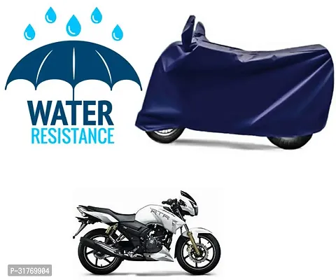 Splendid Waterproof Polyester Two Wheeler Cover Suitable For TVS Apache RTR 180 Bikes