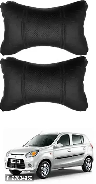 Comfortable Car Neckrest Pillow Black Football Design For Maruti Suzuki Alto 800-thumb0