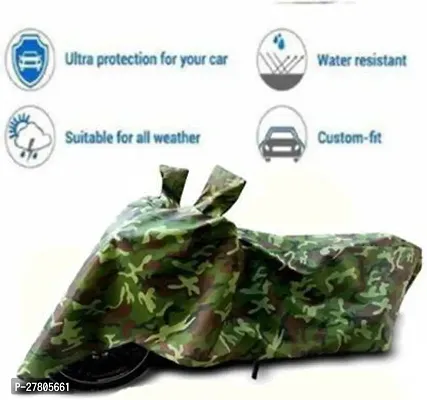 Designer Bike Body Cover Jungle Green For Bajaj Avenger 220 Cruise-thumb4