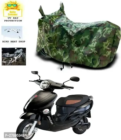 Designer Bike Body Cover Jungle Green For Hero Electric Photon