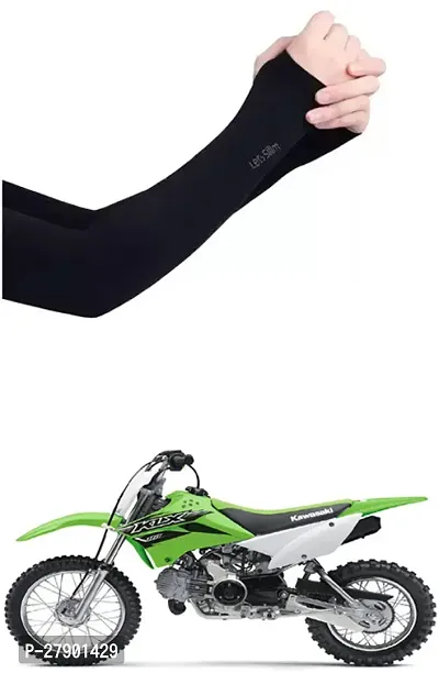 Stylish Breathable and Stretchable Arm Sleeve With Thumb Hole For Kawasaki KLX 110