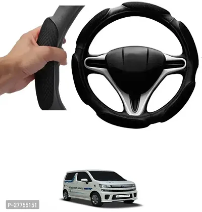 Car Steering Cover Black 6G Skidproof For Maruti Suzuki Wagonr Electric Vehicle-thumb0