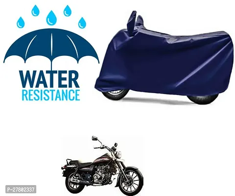 Designer Bike Body Cover Navy Blue For Bajaj Avenger 220 Street