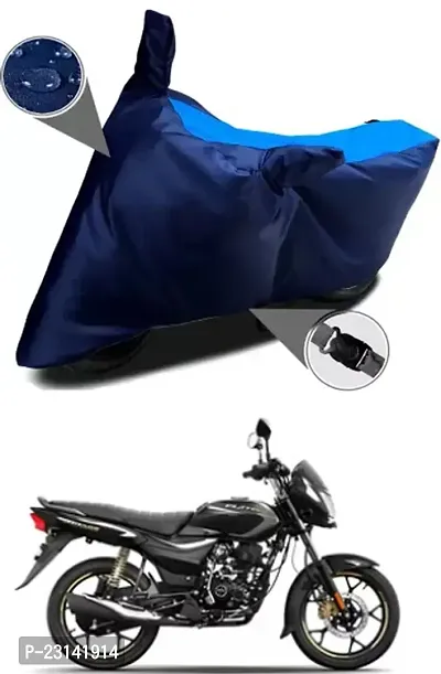 RONISH Waterproof Two Wheeler Cover (Black,Blue) For Bajaj Platina 110_t50