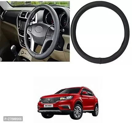 Designer Car Steering Cover Round Black For Mg Rx5