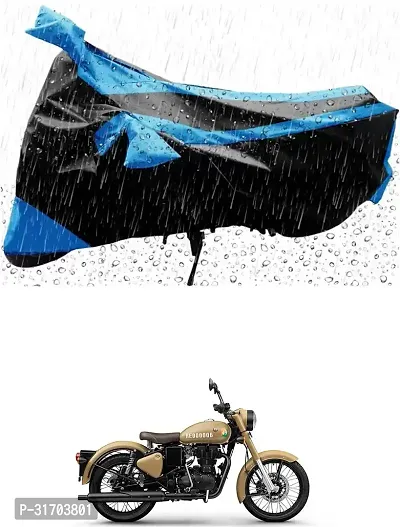 Useful Solid Waterproof Two Wheeler Cover Royal Enfield Classic 350 Signals-thumb0