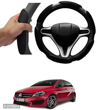 Car Steering Cover Black 6G Skidproof For Mercedes Benz B-Class Facelift-thumb0