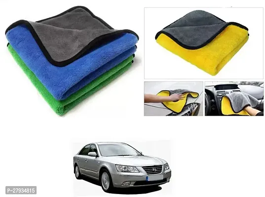 Car Cleaning Microfiber Cloth Pack Of 2 Multicolor For Hyundai Sonata Embera-thumb0