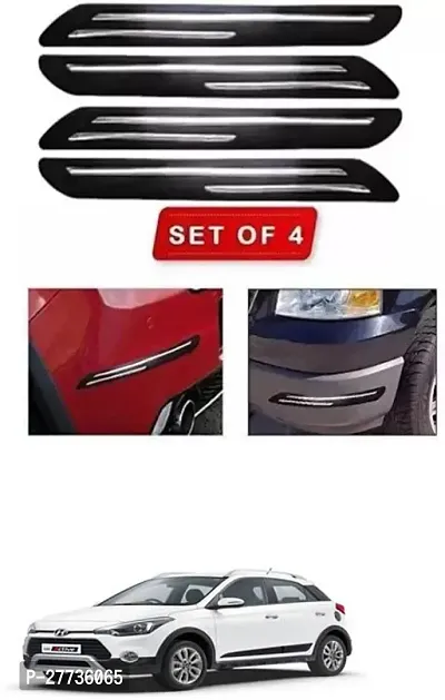 Protective Silicone Car Bumper Protector Guard For Hyundai i20 Active-Pack Of 4