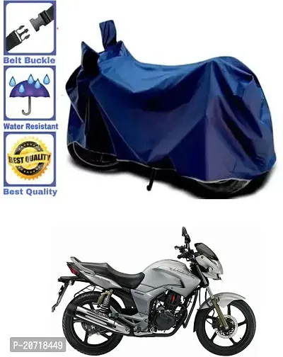 RONISH Waterproof Bike Cover/Two Wheeler Cover/Motorcycle Cover (Navy Blue) For Hero Hunk