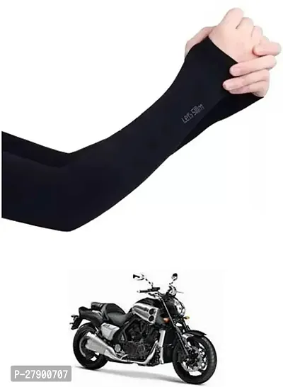 Stylish Breathable and Stretchable Arm Sleeve With Thumb Hole For Yamaha Max-thumb0