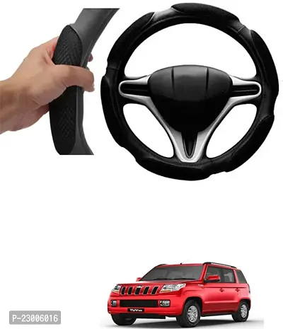 Car Better Grip Black Steering Wheel Cover (Slip-in) For Mahindra TUV300