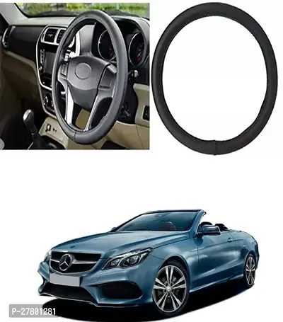 Designer Car Steering Cover Round Black For Mercedes Benz E-Class Cabriolet Facelift