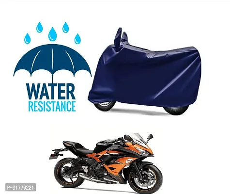 Splendid Waterproof Polyester Two Wheeler Cover Suitable For Kawasaki Ninja 650 Bikes