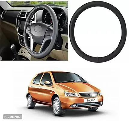 Designer Car Steering Cover Round Black For Tata Indica