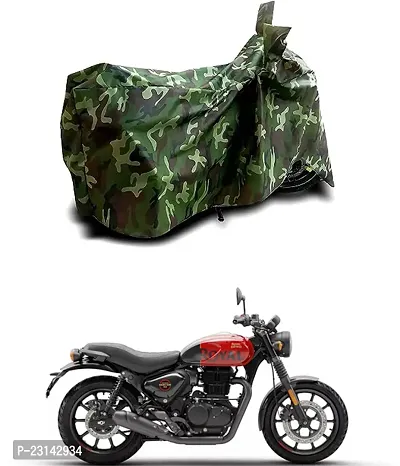 RONISH Dust Proof Two Wheeler Cover (Multicolor) For Royal Enfield Hunter 350_a32
