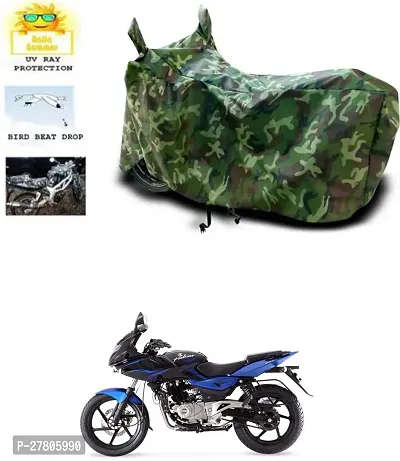 Designer Bike Body Cover Jungle Green For Bajaj Pulsar 220F