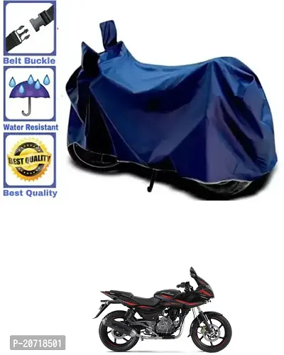 RONISH Waterproof Bike Cover/Two Wheeler Cover/Motorcycle Cover (Navy Blue) For Bajaj Pulsar 220F