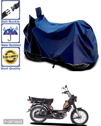 RONISH Waterproof Bike Cover/Two Wheeler Cover/Motorcycle Cover (Navy Blue) For TVS XL 100-thumb0