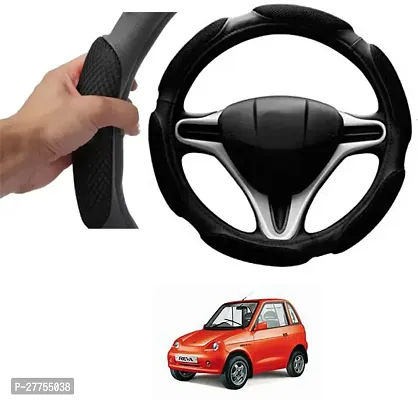 Car Steering Cover Black 6G Skidproof For Mahindra Reva