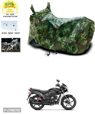 Designer Bike Body Cover Jungle Green For Hero Passion Xpro