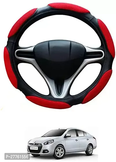 Car Steering Cover Red Black 6G Better Grip For Renault Scala