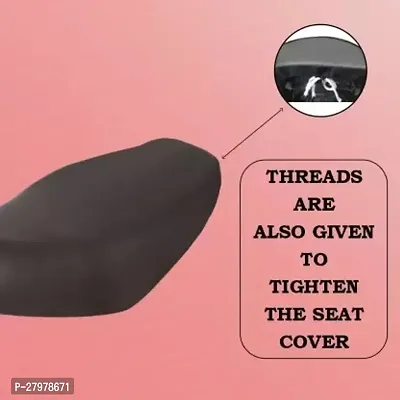 Two Wheeler Seat Cover Black For Bajaj Platina 125-thumb4