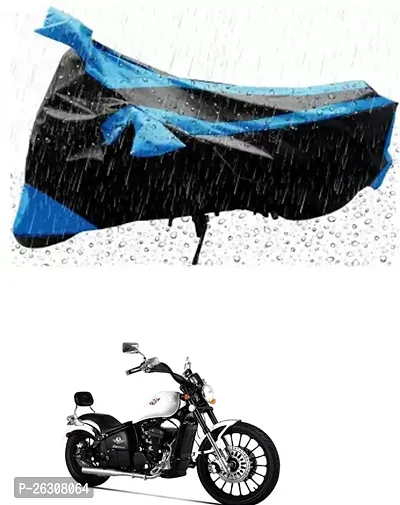 RONISH Two Wheeler Cover (Black,Blue) Fully Waterproof For FAB Regal Raptor Raptor