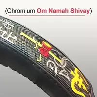 RONISH Exclusive Ring Type Car Steering Wheel Cover (Om Namah Shivay) Black For Chevrolet Optra SRV-thumb3