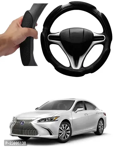 Car Better Grip Black Steering Wheel Cover (Slip-in) For Lexus ES