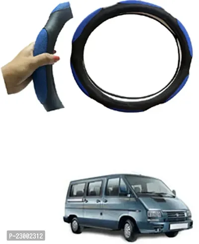 RONISH Car Steeing Cover/Black,Blue Steering Cover For Tata Winger