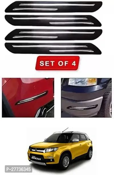 Protective Silicone Car Bumper Protector Guard For Maruti Suzuki Vitara Brezza-Pack Of 4