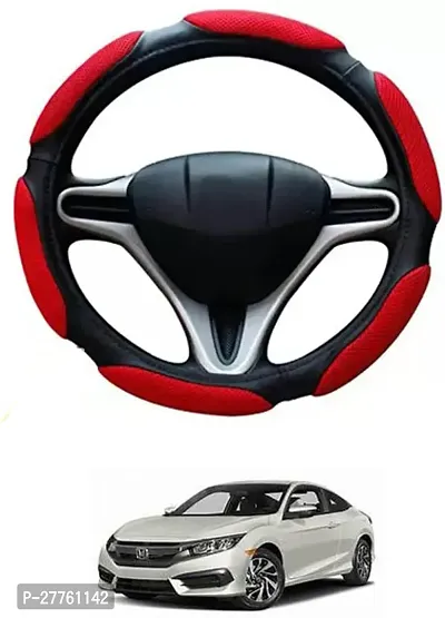 Car Steering Cover Red Black 6G Better Grip For Honda Civic