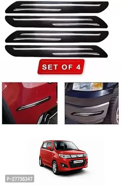 Protective Silicone Car Bumper Protector Guard For Maruti Suzuki WagonR Stingray-Pack Of 4