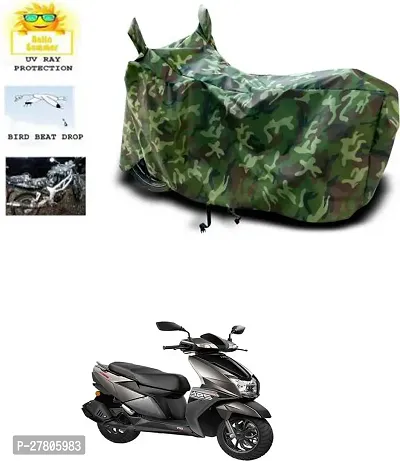 Designer Bike Body Cover Jungle Green For Tvs Ntorq 125