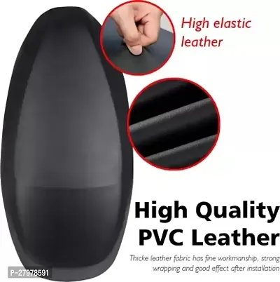 Two Wheeler Seat Cover Black For Bajaj Platina 100 Dts-I-thumb3