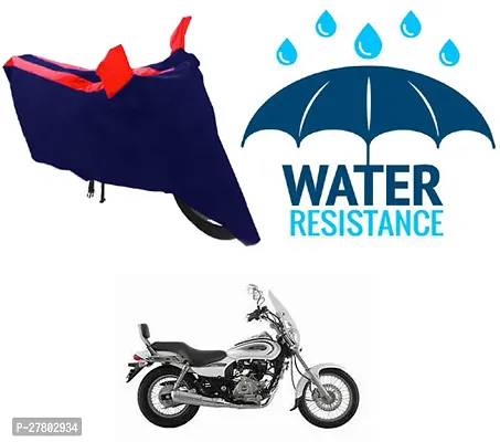 Designer Bike Body Cover Red And Blue For Bajaj Avenger 220 Cruise