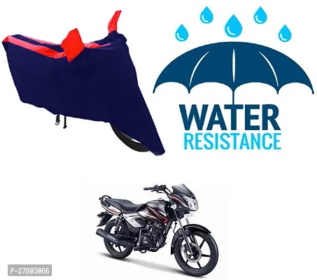 Designer Bike Body Cover Red And Blue For Tvs Pheonix