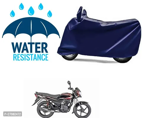 Designer Bike Body Cover Navy Blue For Bajaj Platina