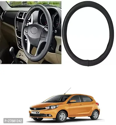 Designer Car Steering Cover Round Black For Tata Tigor Ev