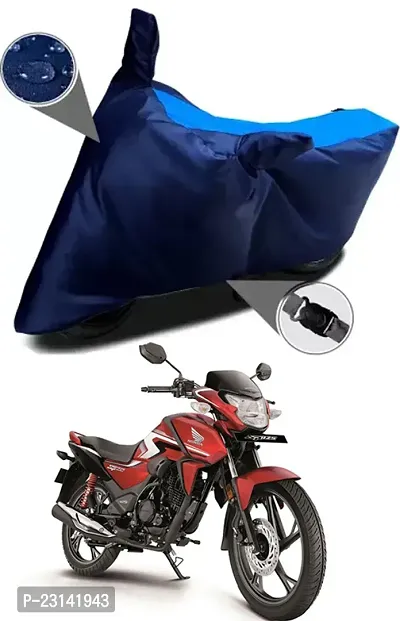 RONISH Waterproof Two Wheeler Cover (Black,Blue) For Honda SP 125_t77