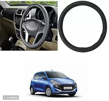 Designer Car Steering Cover Round Black For Hyundai Santro