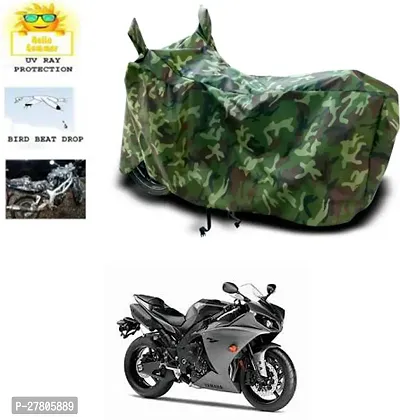 Designer Bike Body Cover Jungle Green For Yamaha Yzf R1-thumb0