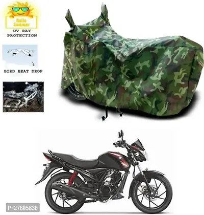 Designer Bike Body Cover Jungle Green For Suzuki Sling