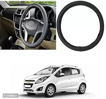 Designer Car Steering Cover Round Black For Chevrolet Beat