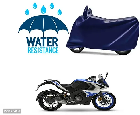 Splendid Waterproof Polyester Two Wheeler Cover Suitable For Bajaj Pulsar RS 200 Bikes