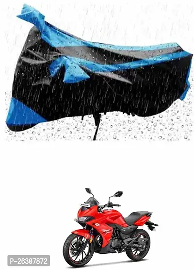 RONISH Two Wheeler Cover (Black,Blue) Fully Waterproof For Hero Xtreme 200S